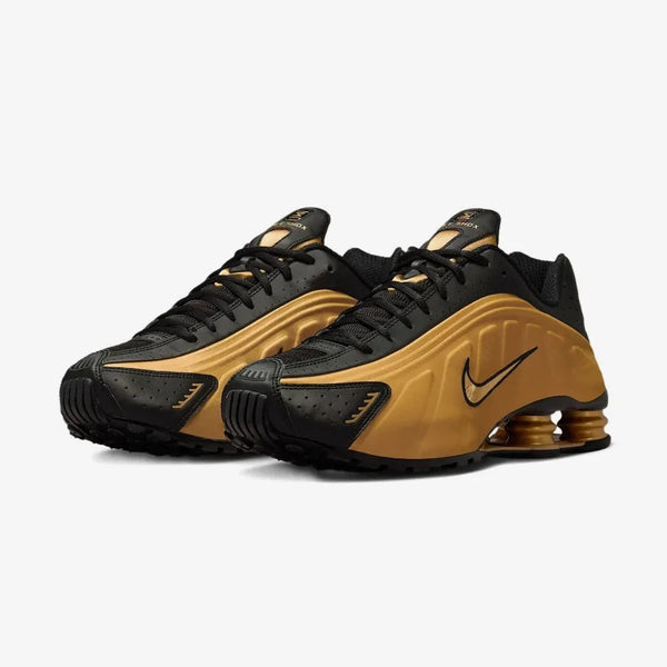 NIKE Shox R4 Dorado Negro