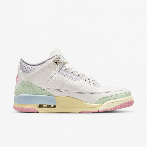 JORDAN RETRO 3 Blanco Azul Verde Rosa