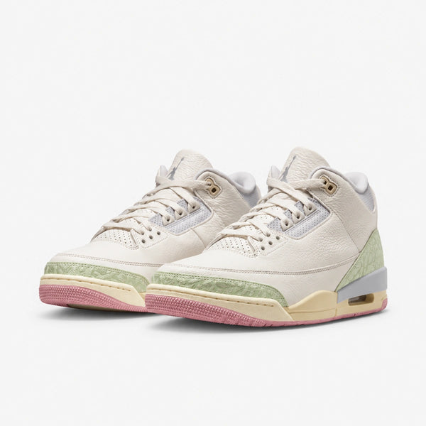 JORDAN RETRO 3 Blanco Azul Verde Rosa