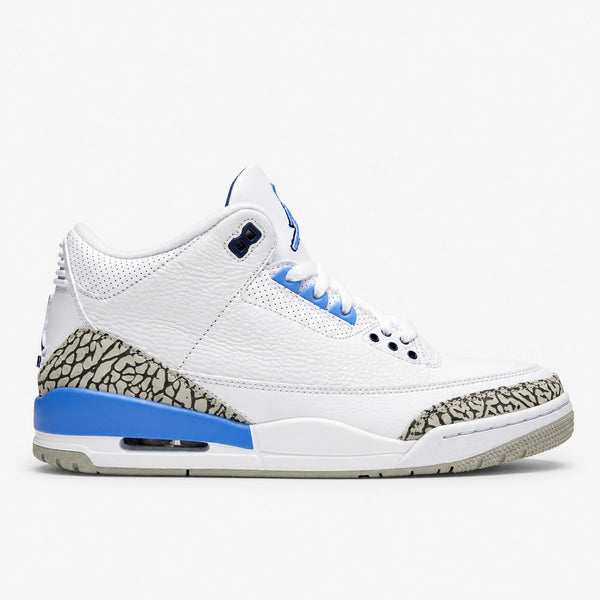 JORDAN RETRO 3 Blanco Azul Negro