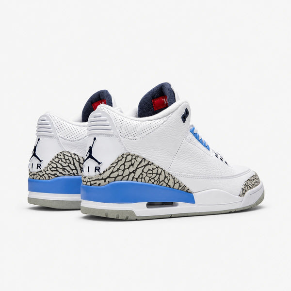 JORDAN RETRO 3 Blanco Azul Negro