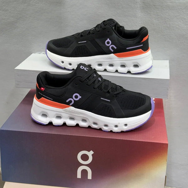 On Cloud 6 Negro Naranja Violeta