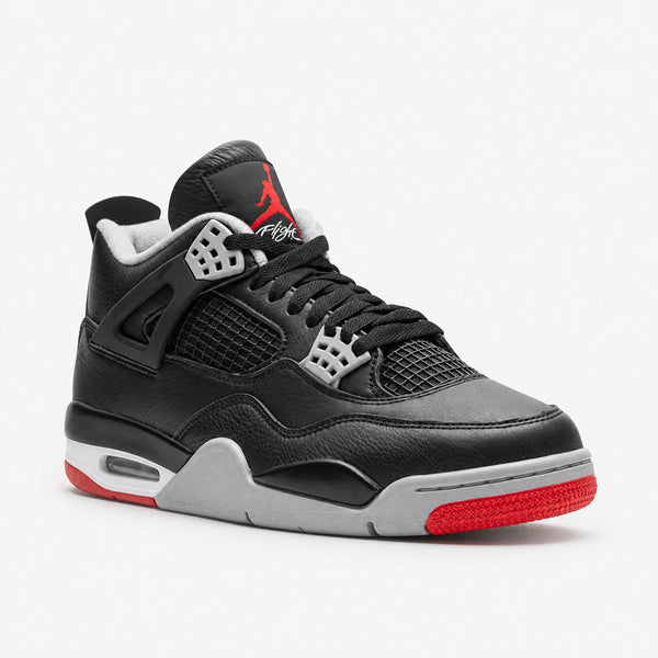 JORDAN RETRO 4 Negro Rojo Gris