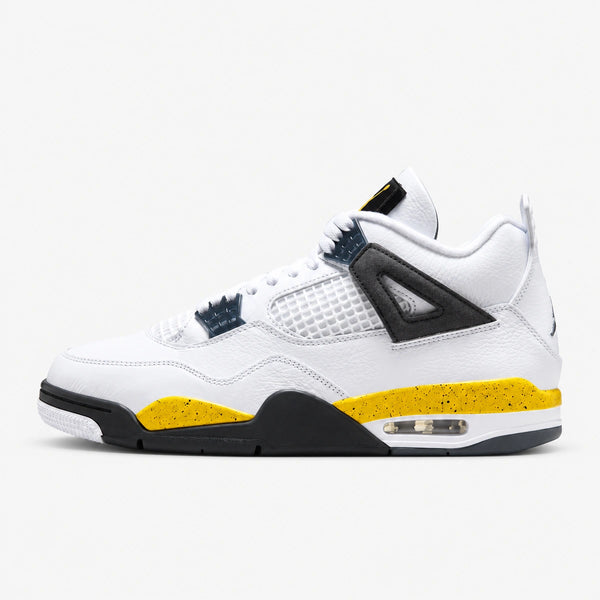 JORDAN RETRO 4 Blanco Amarillo Negro