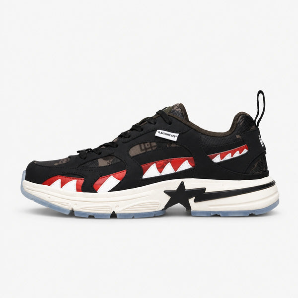 BAPE Shark Sta Low Negro