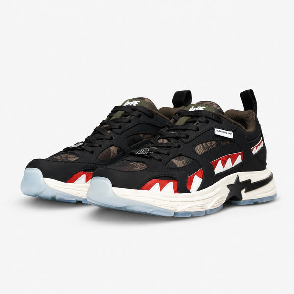 BAPE Shark Sta Low Negro