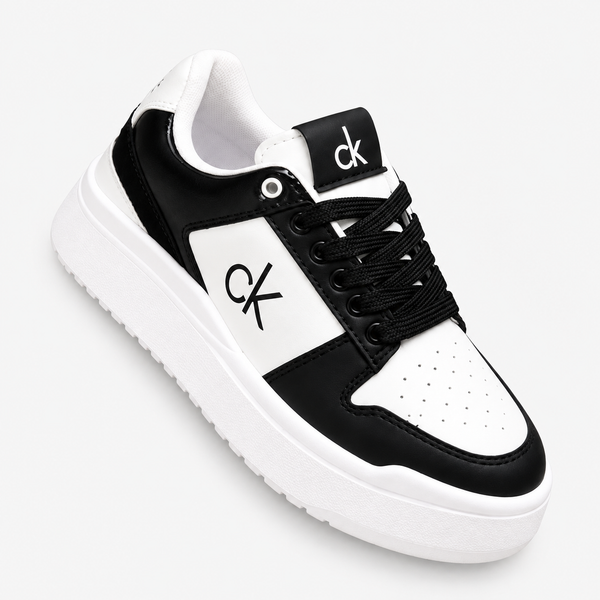 Calvin Kein Plataforma Negro Blanco