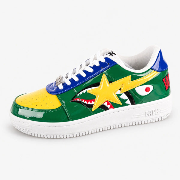 BAPE Sta Low Shark Verde Amarillo