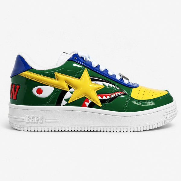 BAPE Sta Low Shark Verde Amarillo